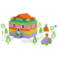 Конструктор "Строитель" (363 элем. в мешке)