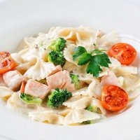 С семгой и брокколи