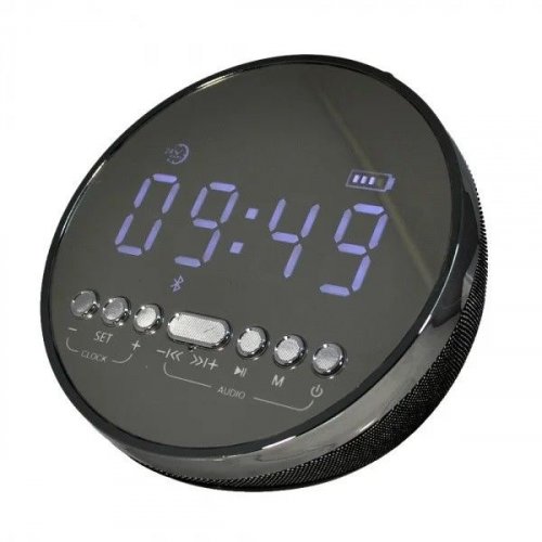 Портативная колонка Bluetooth - LED часы bY2280