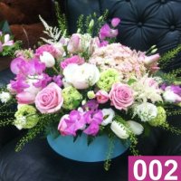 Цветы в шляпной коробке 002