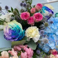 Раскидистый букет голубой №21