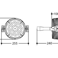 Светодиодный прожектор LUMIPAR18TRI