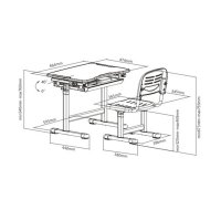 Парта-трансформер Deluxe DLCD-B201B