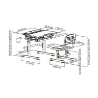 Парта-трансформер Deluxe DLCD-C304B
