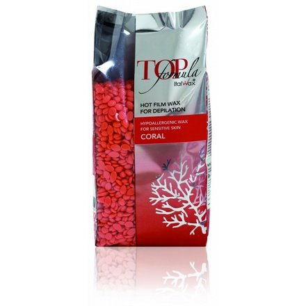 Italwax, Воск горячий (пленочный) Top Formula Coral, гранулы, 750 г