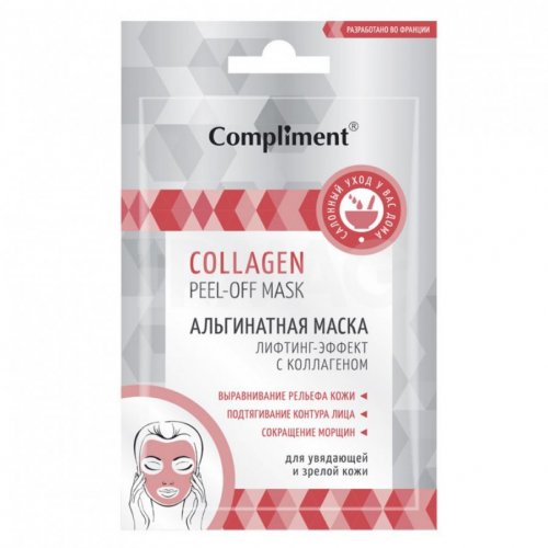 Альгинатная маска лифтинг-эффект с коллагеном от Комплимент