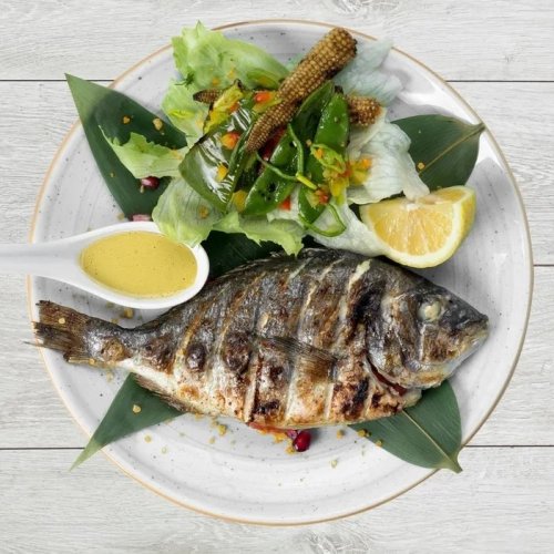 Дорадо на мангале