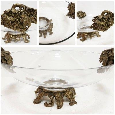 Ваза стекло/бронза