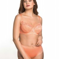 Бра полуплотная чашка plus size Corail