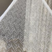 Современные шторы. Вышивка на сетке.