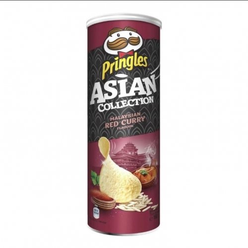 Принглс РАЙС чипсы со вкусом Малазийского красного Карри