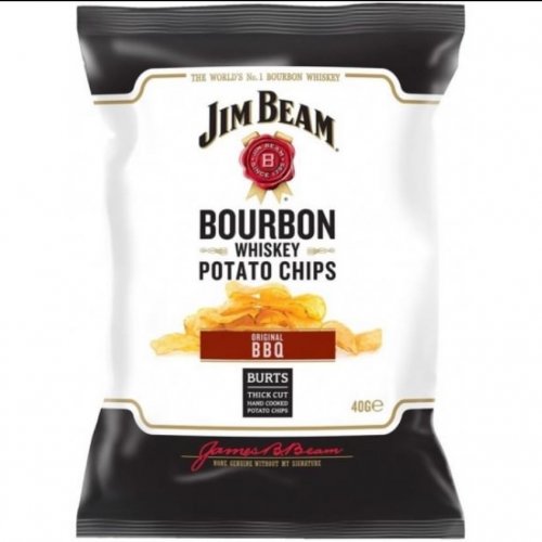 Чипсы картофельные "Jim Beam Bourbon Whiskey Potato Chips",