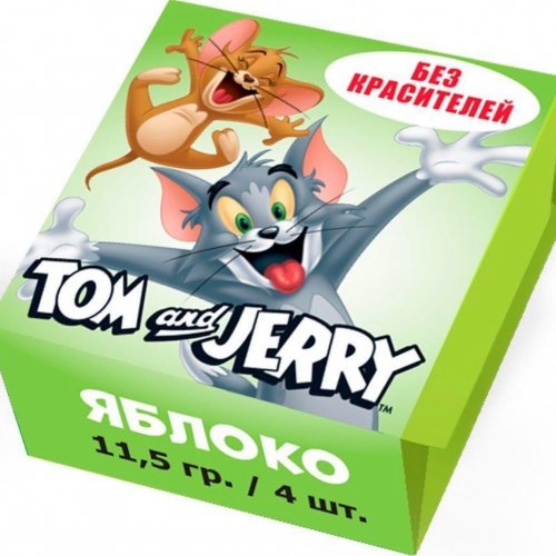 Том и Джерри Жевательные конфеты со вкусом Яблока