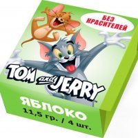 Том и Джерри Жевательные конфеты со вкусом Яблока