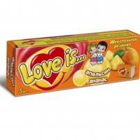 Жеа. резинка Love is Апельсин и  Ананас