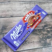 Очень вкусная плитка с драже и желе с взрывающейся конфетой