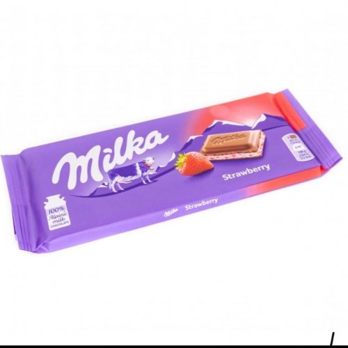 Шоколад Milka strawberry yoghurt