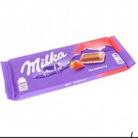 Шоколад Milka strawberry yoghurt