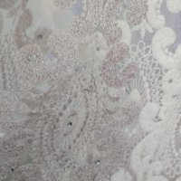 Современные шторы. Вышивка на сетке.