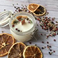 Свеча из соевого воска с бугельным замком