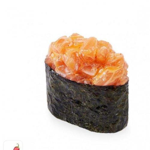 Гункан суши-лосось спайси