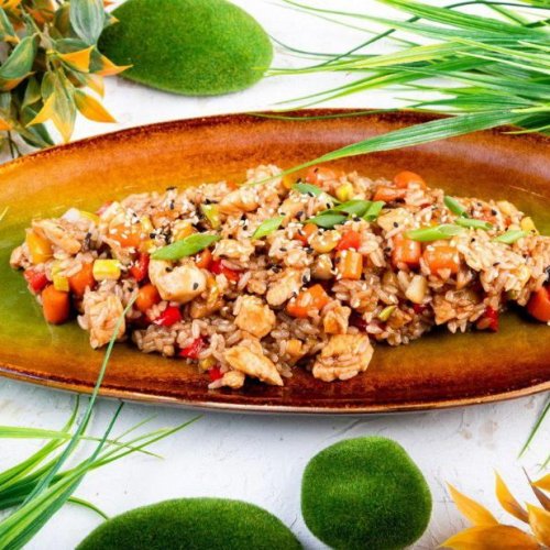 Тяхан с курицей