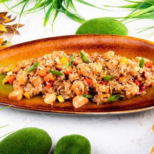 Тяхан с морепродуктами