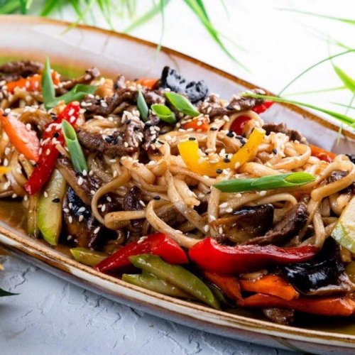 Удон с говядиной