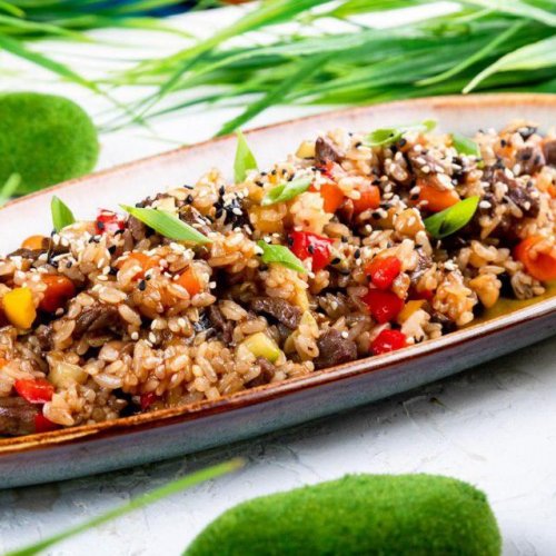 Тяхан с говядиной