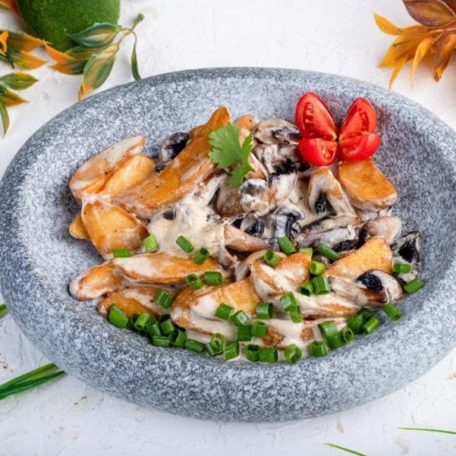 Жаркое с грибами