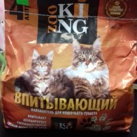 Наполнитель для кошачьего туалета  впитывающий ZooKing