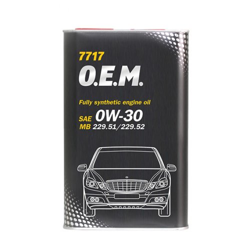 MANNOL O.E.M. for Mercedes Benz 0W30 SN/CF 7717   4L METAL