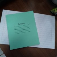 Тетрадь косая линия крупная 12 л