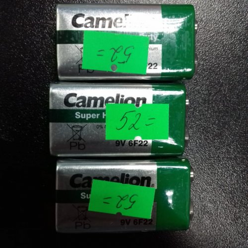 Батарейки Camelion 6f22