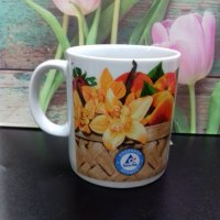 Кружка цветы-фрукты