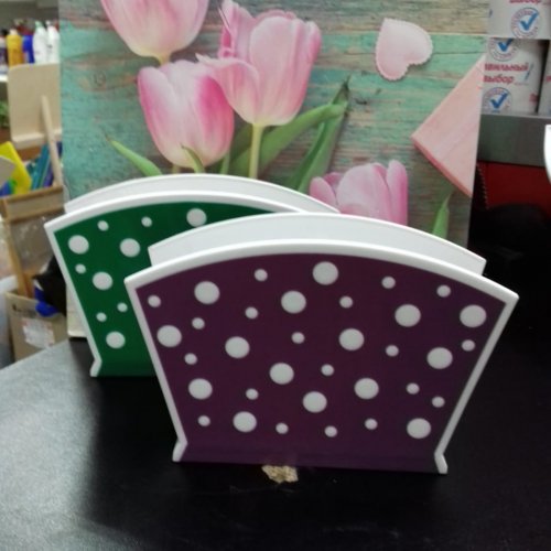 Салфетница Горошек  пластик