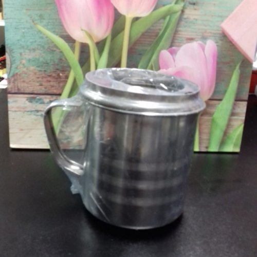 Кружка с крышкой сталь