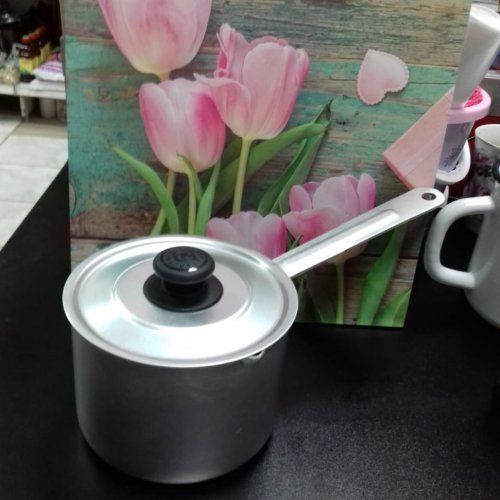 Ковш с крышкой алюминий