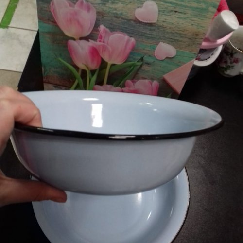 Миска эмаль без рисунка