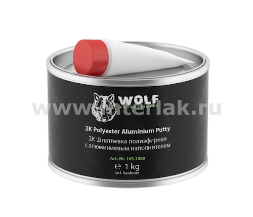        WOLF      шпаклевка с алюминием ALUMINIUM 1kg  #1