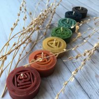 Чакровые свечи из пчелиного воска