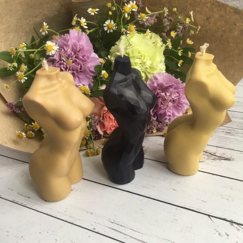   Бюст женский "Жаклин" и "Жаклин кристалл", свеча из пчелиного воска