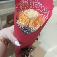 7 роз шоколадный букет