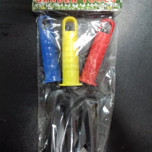 Набор садовых мини-инструментов цветной
