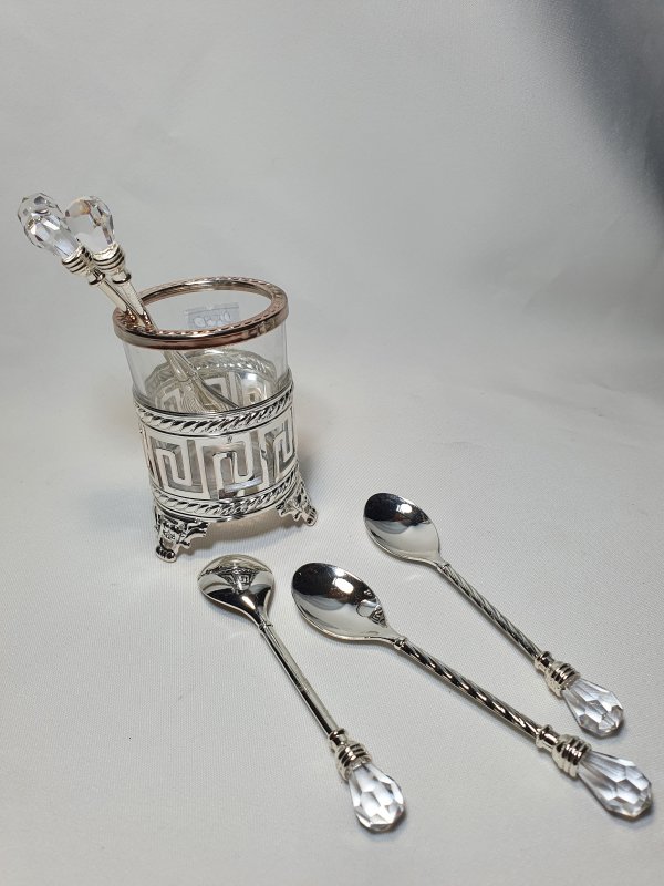 Стакан+6ложечек 