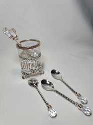 Стакан+6ложечек 