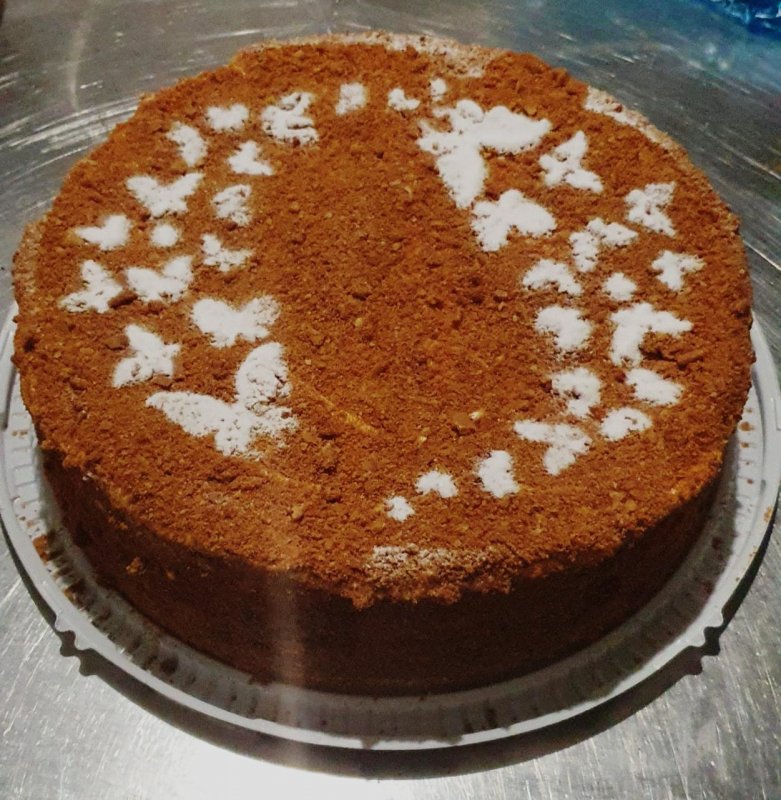 Шоколадно-медовый торт