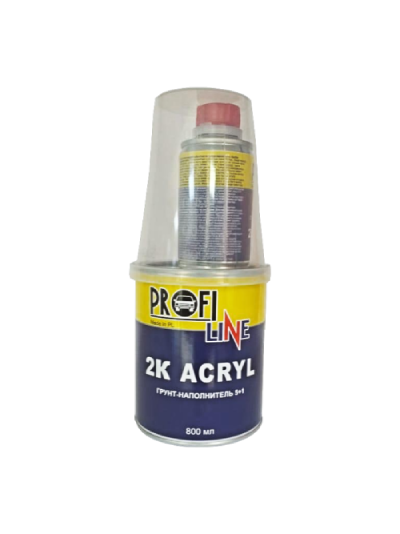 PROFILINE Грунт 2K Acryl HS 5:1 серый (с отвердит)  новая фасовка 0,4л + отв 0,08л  #4