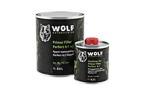       WULF       грунт 2К наполнитель PERFECT FILLER 4+1 черный 0.8L + отв 0.2L  #1