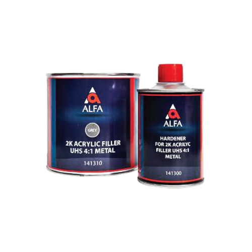          ALFA   грунт 2К наполнитель FILLER UHS 4+1 белый 0,8L + отв 0,2L  #1